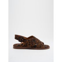 ANONYMOUS - Sandales/Nu pieds marron en cuir - Femme - Taille 36 - Modz