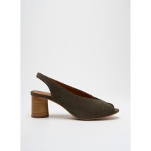 ANTHOLOGY - Sandales/Nu pieds vert en cuir - Femme - Taille TU - Modz