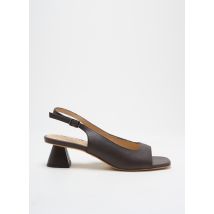LOLA CRUZ - Sandales/Nu pieds marron en cuir - Femme - Taille 36 - Modz