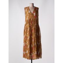 ALYSI - Robe longue marron en viscose - Femme - Taille 40 - Modz