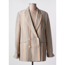 MOMONI - Blazer gris en viscose - Femme - Taille 36 - Modz