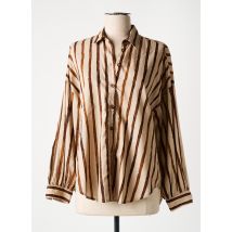 HOD - Chemisier marron en coton - Femme - Taille 34 - Modz