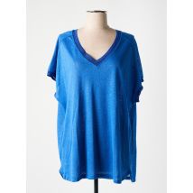 BELLA JONES - T-shirt bleu en lin - Femme - Taille 40 - Modz