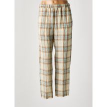 POMANDERE - Pantalon droit beige en lin - Femme - Taille 34 - Modz