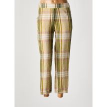 MOMONI - Pantalon 7/8 vert en lin - Femme - Taille 34 - Modz