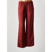 MKT STUDIO - Pantalon droit marron en lyocell - Femme - Taille 38 - Modz