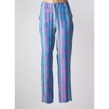 MODETROTTER - Pantalon droit bleu en acetate - Femme - Taille 38 - Modz