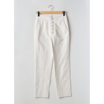 CHLOÉ STORA - Pantalon chino beige en coton - Femme - Taille 34 - Modz
