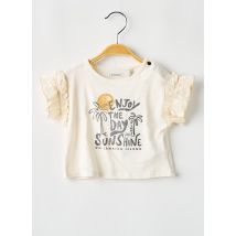 IKKS - T-shirt beige en coton - Fille - Taille TU - Modz