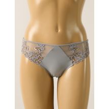 SIMONE PERELE - Tanga gris en polyamide - Femme - Taille 38 - Modz