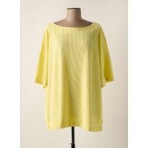 YESTA - Tunique manches courtes jaune en viscose - Femme - Taille 54 - Modz