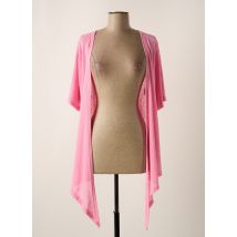 ZHENZI - Gilet manches longues rose en polyester - Femme - Taille 48 - Modz