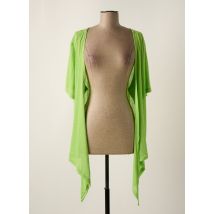 ZHENZI - Gilet manches longues vert clair en polyester - Femme - Taille 54 - Modz