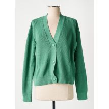 MAXMARA - Gilet manches longues vert en coton - Femme - Taille 36 - Modz