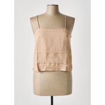 ANINE BING - Top beige en lin - Femme - Taille 38 - Modz