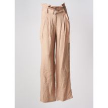ANINE BING - Pantalon large beige en lin - Femme - Taille 34 - Modz