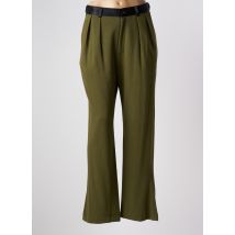 KOCHÉ - Pantalon droit vert en coton - Femme - Taille 36 - Modz