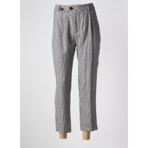 BRAND UNIQUE - Pantalon 7/8 gris en coton - Femme - Taille 40 - Modz