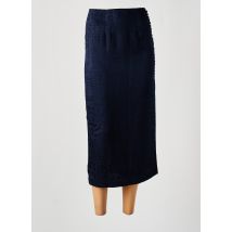 ROTATE - Jupe mi-longue bleu en viscose - Femme - Taille 34 - Modz