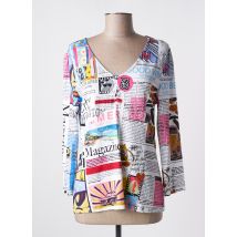 DOLCEZZA - T-shirt blanc en viscose - Femme - Taille 38 - Modz