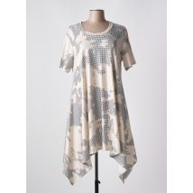 LUUKAA - Robe mi-longue beige en coton - Femme - Taille 44 - Modz