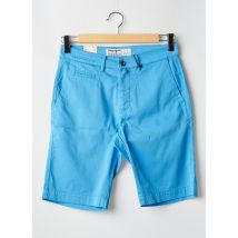 PIERRE CARDIN - Bermuda bleu en coton - Homme - Taille W38 - Modz