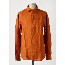 HERO SEVEN - Chemise manches longues marron en lin - Homme - Taille M - Modz