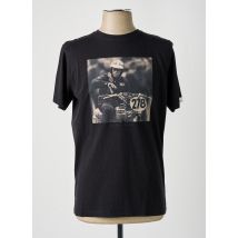 HERO SEVEN - T-shirt noir en coton - Homme - Taille S - Modz