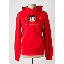 GANT - Sweat-shirt à capuche rouge en coton - Homme - Taille S - Modz