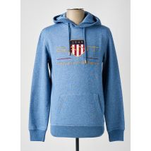 GANT - Sweat-shirt à capuche bleu en coton - Homme - Taille S - Modz