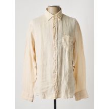 GANT - Chemise manches longues beige en lin - Homme - Taille M - Modz