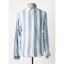 GANT - Chemise manches longues bleu en lin - Homme - Taille S - Modz
