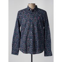 VICOMTEA - Chemise manches longues bleu en coton - Homme - Taille L - Modz