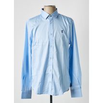 VICOMTE ARTHUR - Chemise manches longues bleu en coton - Homme - Taille L - Modz