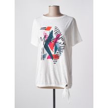 CECIL - T-shirt blanc en polyester - Femme - Taille 38 - Modz