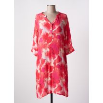 AGATHE & LOUISE - Robe mi-longue rose en viscose - Femme - Taille 38 - Modz