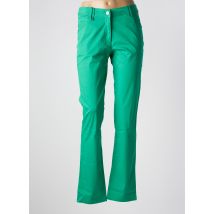 AGATHE & LOUISE - Pantalon droit vert en coton - Femme - Taille 50 - Modz