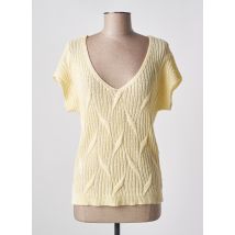 ESQUALO - Pull jaune en coton - Femme - Taille 34 - Modz