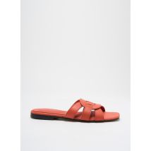 SUMMUM - Mules/Sabots orange en cuir - Femme - Taille 37 - Modz