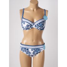 OLYMPIA - Maillot de bain 2 pièces bleu en polyamide - Femme - Taille TU - Modz