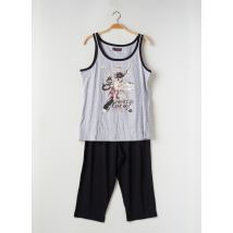 LINCLALOR - Pyjama gris en coton - Femme - Taille 44 - Modz
