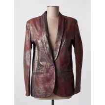 GIORGIO BRATO - Veste en cuir rouge en cuir - Femme - Taille 42 - Modz