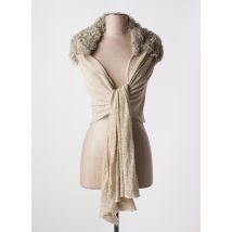 CUTULI CULT - Gilet cache-cœur beige en soie - Femme - Taille TU - Modz