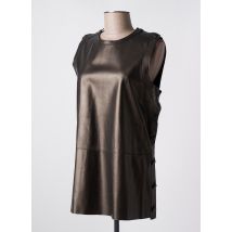 BENEDETTA NOVI - Top marron en cuir - Femme - Taille 38 - Modz