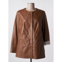 SUPREMA - Veste en cuir marron en cuir - Femme - Taille 38 - Modz