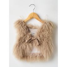 PETIT NORD - Boléro beige en cuir - Fille - Taille TU - Modz