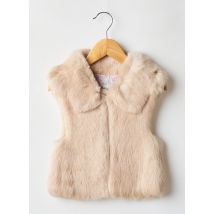 PETIT NORD - Gilet sans manche beige en coton - Fille - Taille TU - Modz