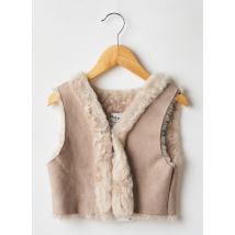 PETIT NORD - Gilet sans manche beige en merinos - Fille - Taille TU - Modz