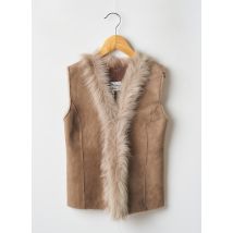 PETIT NORD - Gilet sans manche beige en merinos - Fille - Taille TU - Modz