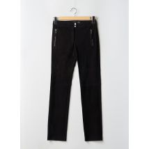 CANADIENNE GRIFFES - Pantalon slim noir en cuir d'agneau - Femme - Taille 36 - Modz